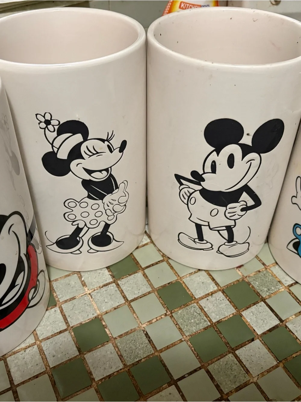 Mickey & Minnie Ceramic Canister Set - Black and White